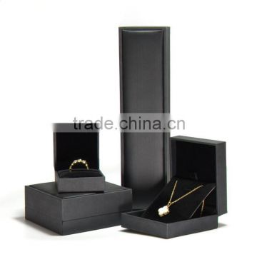 Wholesale High-end jewelry packaging PU box Wedding Ring Gift Case