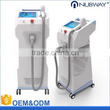 China perfect strong double handles 808nm diode laser permanent hair removal machine