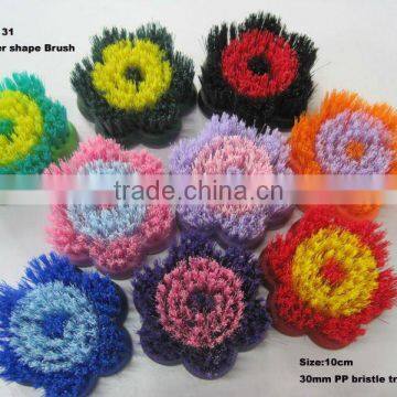 colorful plum blossom shape horse brush product