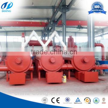 Hot selling in Alibaba website continuous waste tyre recycling pyrolysis plant