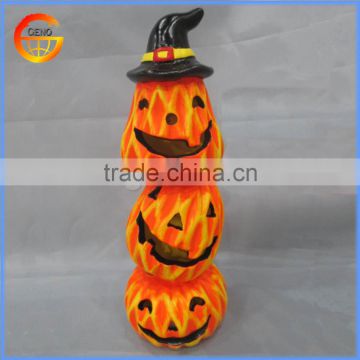 Ceramic halloween pumpkin cookie jar