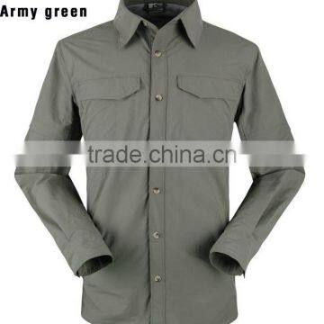 Outdoor Shirt Men wader Shirts uv long sleeve polyester quick dry fishing shirts custom-made