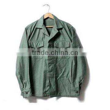 Working fatigue shirt jacket with two pockets