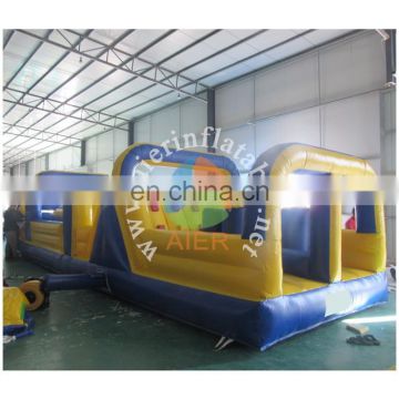PVC inflatable obstacle course inflatable yellow obstacle inflatable sport game