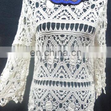2016 new arrival lace blouse for ladies Spring Lace blouse Fashion Design