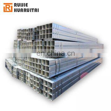 Square iron pipe, steel box section standard sizes, galvanized square steel tube 100mm*100mm
