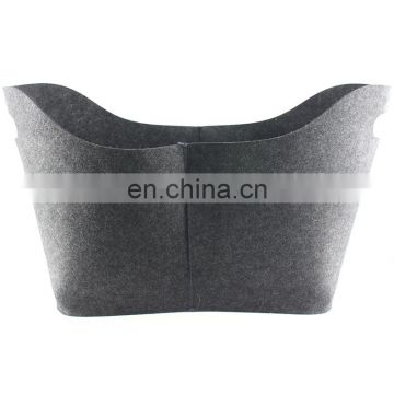 Factory price 5mm felt firewood wood bag with handle