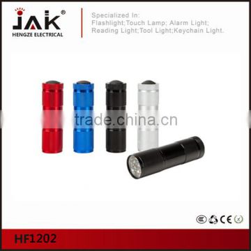 JAK HF1202 9 LED Battery Operated Aluminium Torch
