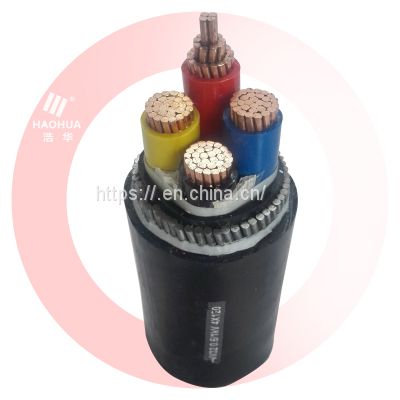copper or aluminum conductor PVC SWA XLPE Low Voltage power cable 4 core 25mm2 underground armored cable