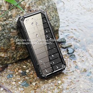 Hot-selling waterproof solar mobile power PD fast charge 30000 MA Mountain lighting wireless power bank