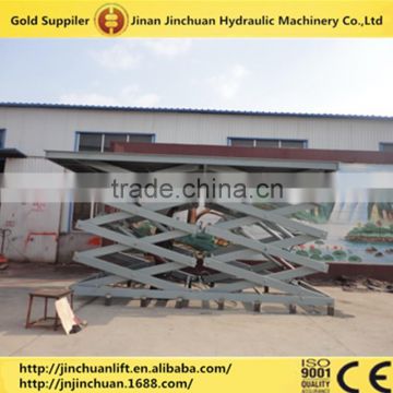 Customized self-propelled hydraulic scissor lift platform with rubber track
