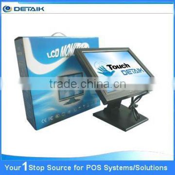 FCC 15 inch resistive Touch screen monitor, 15 inch POS touch display