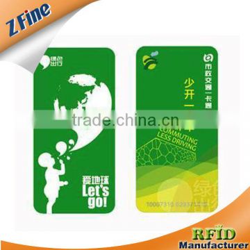 High Quality offset printing Ultralight rfid bus card/discount card /CMYK offset printing series design PVC smart Bus Card