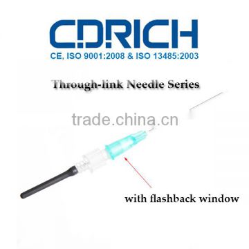 CDRICH Through Link Blood Collection Needle with Flashback Window