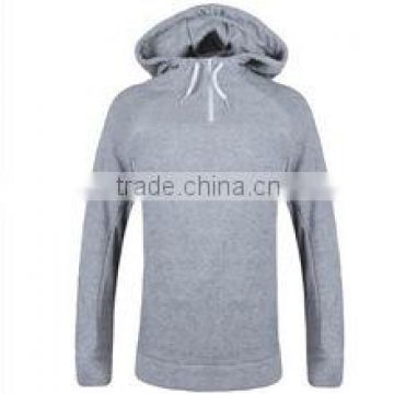 Polyester / Cotton Custom made Pullover Grey Ladies Hoodies
