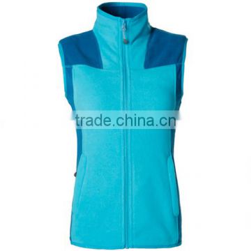 2014 women fashion design fleece vest sleeveless jacket