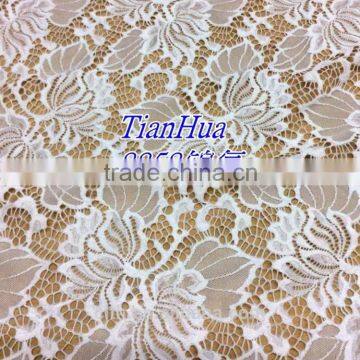 hot sale factory direct sale white lace fabric for garment