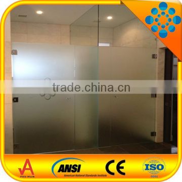 Australia standard frameless tempered safety frosted glass shower door