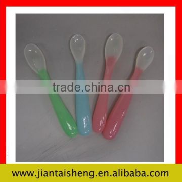 hot sell !!! promotional silicone baby flexible spoon