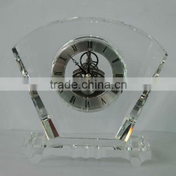 Home Decoration Glass Clock Beautiful Crystal Desk Clock