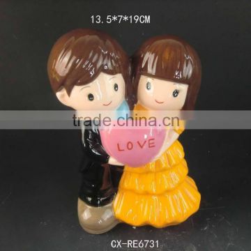 human figure high grade ceramic gift for new couple for weddings
