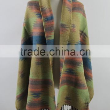 Wholesale winter knitted latest design shawl cape shawl from manufacturer