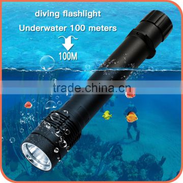 100M Underwater LED diver Torch 1000 LUMEN XML2 L2 Diving Flashligh