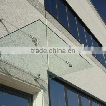 modern glass canopy system