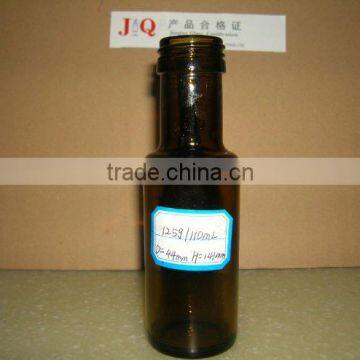 110ml amber boston round Glass olive oil bottle