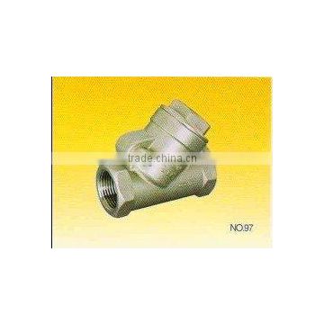 class 200 "Y" type stainless steel swing check valve