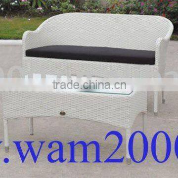 Patio garden aluminum pe rattan lounge set-4 pcs