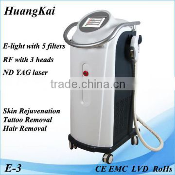 3 in one Elight cool RF laser hair removal machine diode