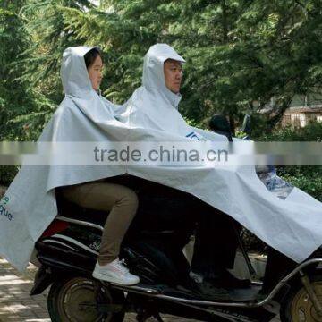 Motorcyle Double Poncho with Hood