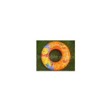 Lovely Printed Baby Inflatable Swim Ring Safe , Infant Swimming Floats