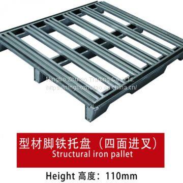 Structural Light Steel Pallet  Free Fumigation Recyclable Galvanized Customized  Warehouse Storage High Loading Pallet