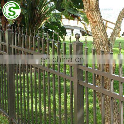 Guangzhou Factory Cheap Residential Ornamental Wrought Iron Fence Models Design for home