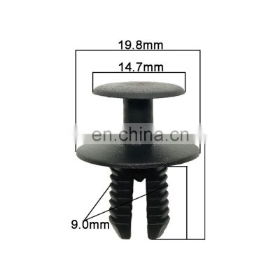 9mm hole car auto plastic clips plastic car clips bumper fasteners