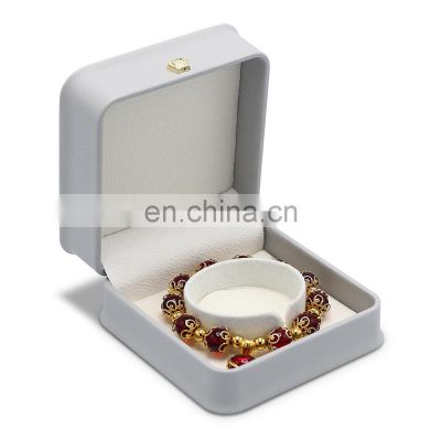 Jewellery Packaging Luxury Pu Leather Jewelry Bracelet Box Bangle Box Case With Custom Logo