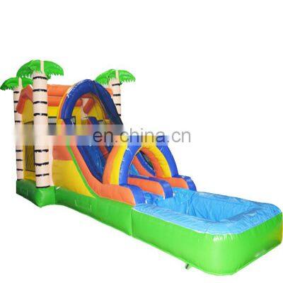 Commercial inflatable water slide with pool cyclone inflatable water slip and slide