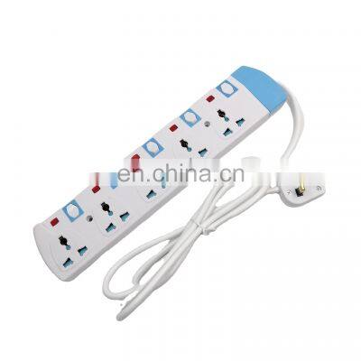 4-Gang  UK 13A Switched Electrical Power Extension Socket With Extension Outlet