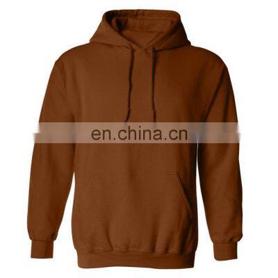 Custom Logo brown pullover hoodie sweatshirt for men OEM design jumpers Printing or Embroidered work manufacturer