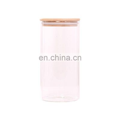 Bamboo Glass New Design High Quality With Lid Bamboo Storage Box Pantry Organizer Kitchen & Tabletop