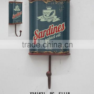 Wholesale cheap antique look metal single hook for wall
