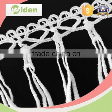 2016 new design colorful heart shaped pattern fringe chemical lace