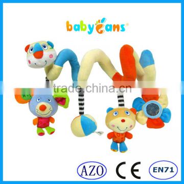 Babyfans CHINA wholeslae baby crib hanging toy plush baby toy with bell and animal around bed toys