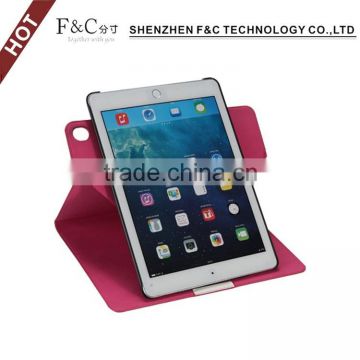 2016 Shenzhen new arrival Crazy Horse pu stand Style Cover Case with Armour Shell for iPad Pro