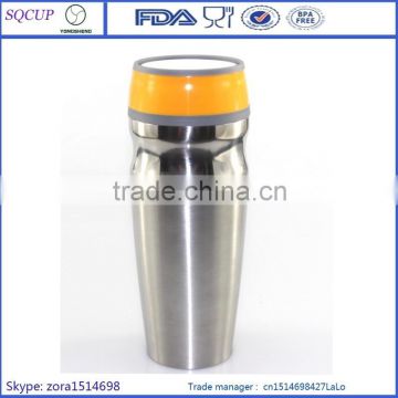 Wholesale custom BPA free double stainless steel vacuum flask tumbler/SS thermos