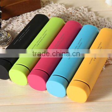 Portable tube power bank speaker with 3.5mm aux-in,3 in 1 speaker power bank with bluetooth 4000mAh