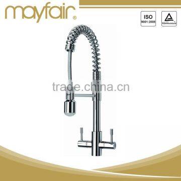 China wholesale deck mounted retractable kitchen mixer