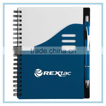 PP spiral notebook with logo printing